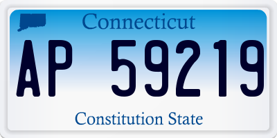 CT license plate AP59219