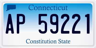 CT license plate AP59221