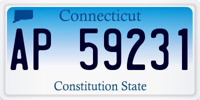 CT license plate AP59231