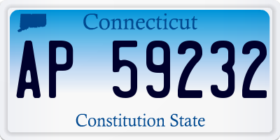 CT license plate AP59232