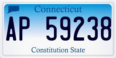 CT license plate AP59238