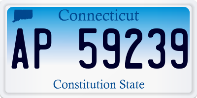 CT license plate AP59239