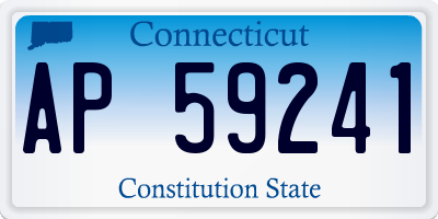 CT license plate AP59241