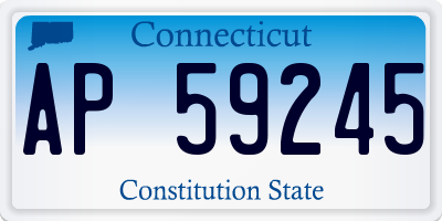 CT license plate AP59245