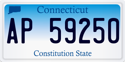 CT license plate AP59250