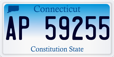 CT license plate AP59255