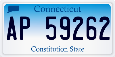 CT license plate AP59262
