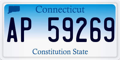 CT license plate AP59269