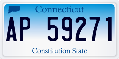 CT license plate AP59271