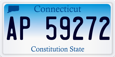 CT license plate AP59272