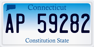 CT license plate AP59282