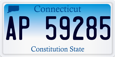 CT license plate AP59285