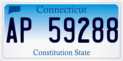 CT license plate AP59288