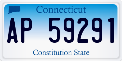 CT license plate AP59291