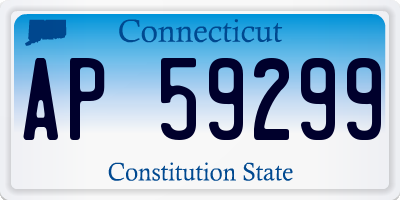 CT license plate AP59299