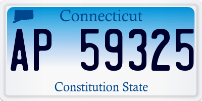 CT license plate AP59325