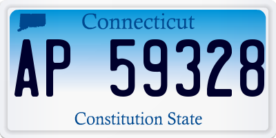 CT license plate AP59328