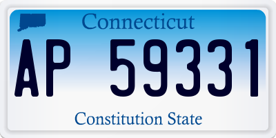 CT license plate AP59331