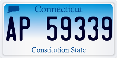 CT license plate AP59339