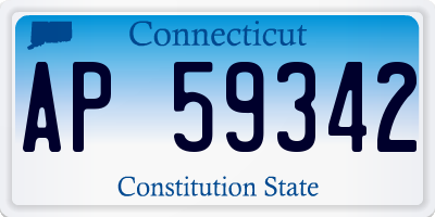 CT license plate AP59342