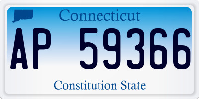 CT license plate AP59366