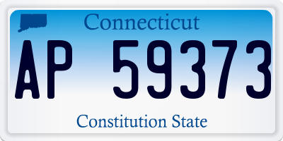 CT license plate AP59373