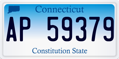 CT license plate AP59379