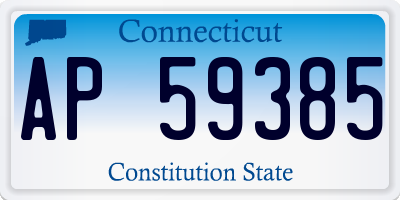 CT license plate AP59385