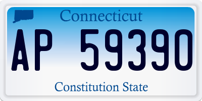 CT license plate AP59390