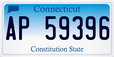 CT license plate AP59396
