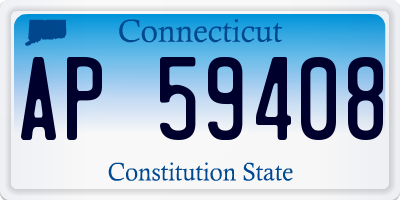 CT license plate AP59408