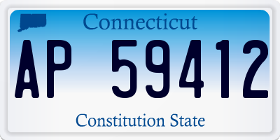 CT license plate AP59412