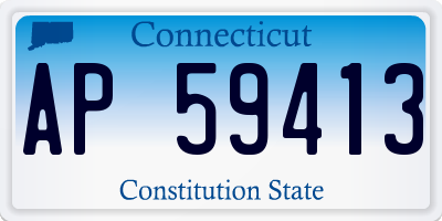 CT license plate AP59413