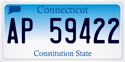 CT license plate AP59422