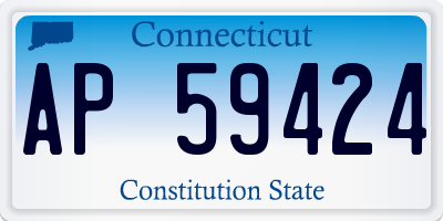 CT license plate AP59424