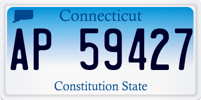 CT license plate AP59427
