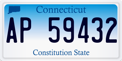 CT license plate AP59432