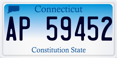 CT license plate AP59452