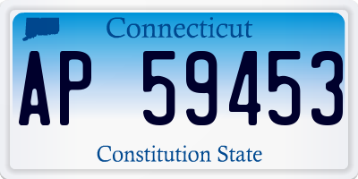 CT license plate AP59453