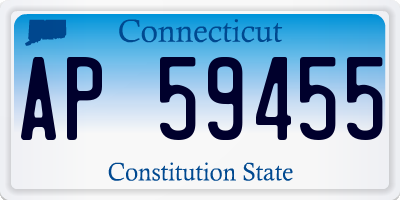 CT license plate AP59455