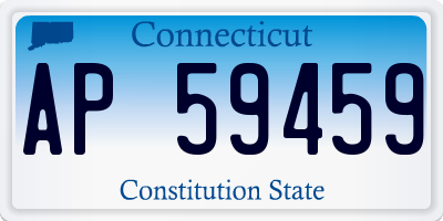 CT license plate AP59459