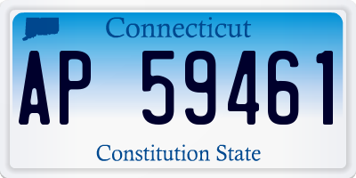 CT license plate AP59461