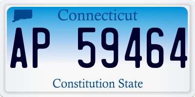 CT license plate AP59464