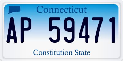 CT license plate AP59471