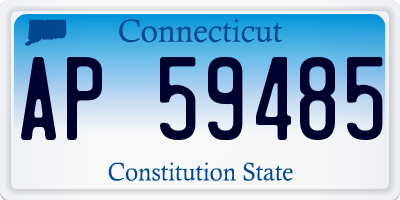 CT license plate AP59485