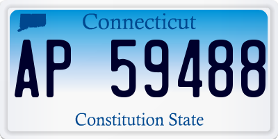 CT license plate AP59488