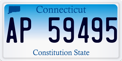 CT license plate AP59495