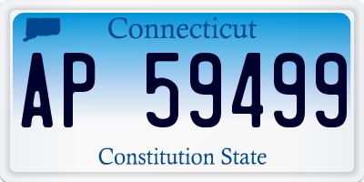 CT license plate AP59499