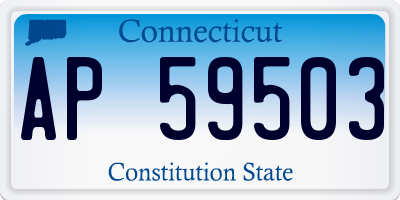 CT license plate AP59503