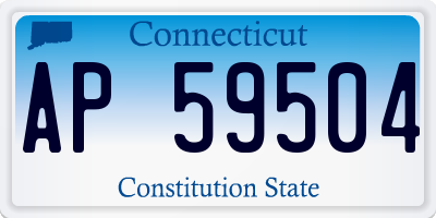 CT license plate AP59504